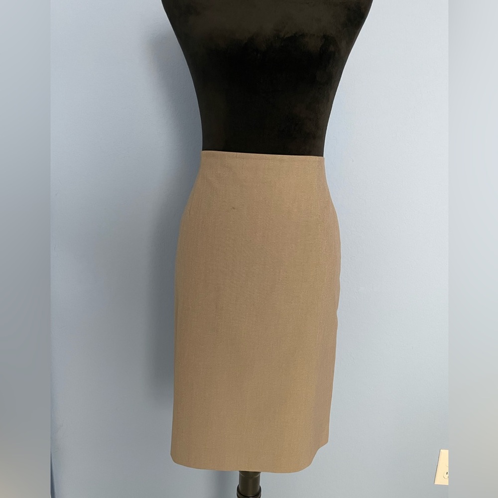 Beige Midi Skirt